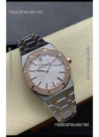 Audemars Piguet Royal Oak 33MM Two Tone Casing White Dial 1:1 Mirror Replica Watch