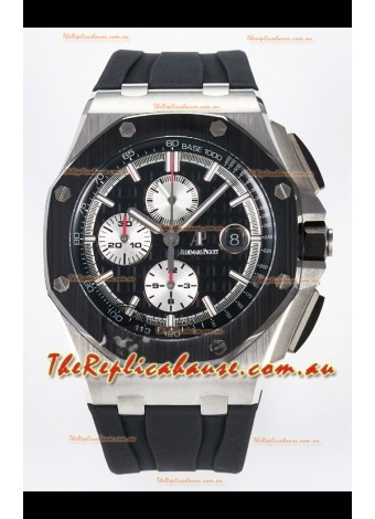 Audemars Piguet Royal Oak Offshore Chronograph Black Dial 1:1 Super Clone Replica Watch - 904L Steel
