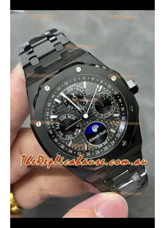 Audemars Piguet Royal Oak Perpetual Calendar Super Clone Black Ceramic Replica Watch