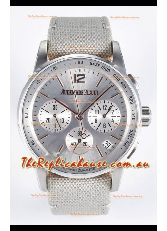 Audemars Piguet CODE 11.59 Chronograph Swiss Replica Watch in 904L Steel Silver Dial