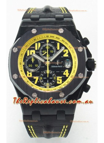 Audemars Piguet Royal Oak Offshore Bumble Bee Chronograph 1:1 Super Clone Replica Watch - Forged Carbon
