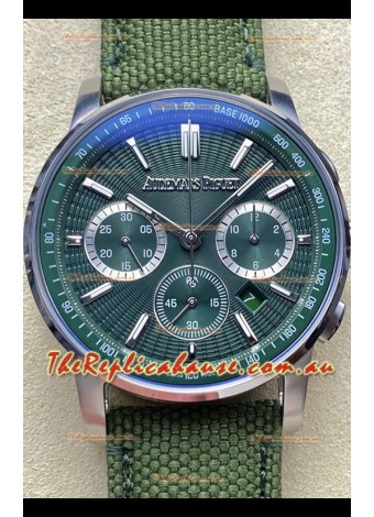 Audemars Piguet CODE 11.59 Chronograph Swiss Replica Watch in 904L Steel Green Dial