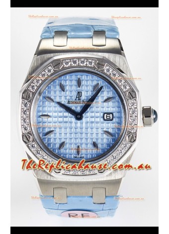 Audemars Piguet Royal Oak 33MM 904L Steel Quartz Blue Dial Swiss Replica Watch