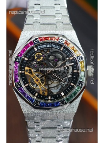 Audemars Piguet Royal Oak Double Balance Wheel Openworked FROSTED Edition 1:1 Superclone Replica Watch