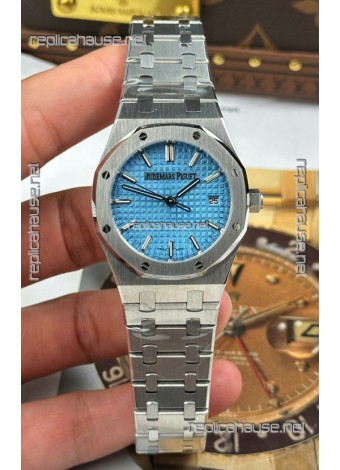 Audemars Piguet Super Clone Royal Oak 77450 34MM 904L Steel Ice Blue Dial Watch 