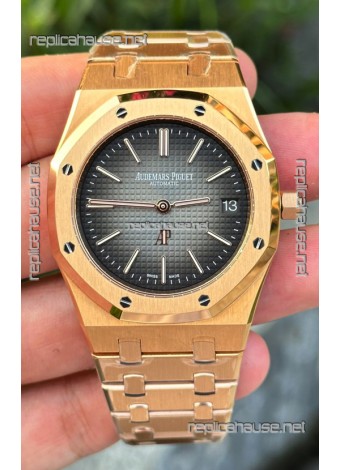 Audemars Piguet Royal Oak Super Clone Jumbo Sunburst Grey Dial Watch 