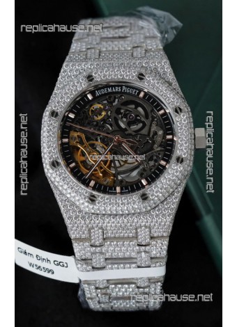 Audemars Piguet Royal Oak Super Clone Openworked ICED-OUT Edition Watch 