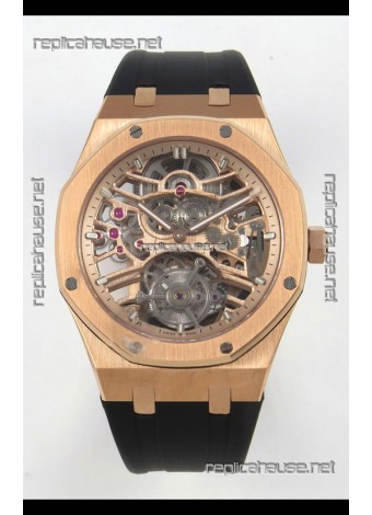 Audemars Piguet Royal Oak Super Clone Tourbillon 26735 Rose Gold Watch 