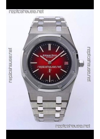 Audemars Piguet Super Clone Royal Oak Extra Thin Watch in Red Dial