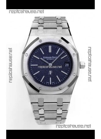 Audemars Piguet Super Clone Royal Oak 16202BC Extra Thin Super Clone Watch Blue Dial