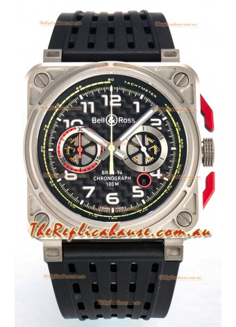 Bell & Ross BR03-94 Titanium Case Carbon Dial Chronograph 1:1 Mirror Replica Watch