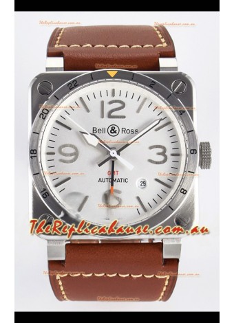 Bell & Ross BR03-93 GMT Edition White Dial 1:1 Mirror Replica Watch 