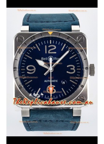 Bell & Ross BR03-93 GMT Edition Blue Dial 1:1 Mirror Replica Watch 