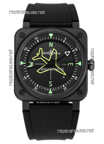 Bell and Ross BR03 Gyrocompass PVD Coated Swiss Replica Watch 41MM