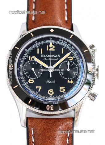 Blancpain Air Command Black Dial Steel Casing 1:1 Mirror Replica Watch