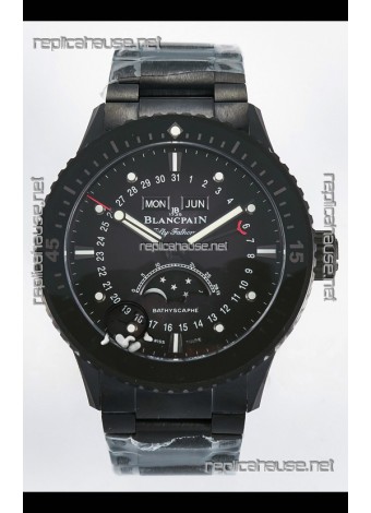 Blancpain Bathyscaphe Ceramic Casing Superclone Watch in Black Dial 