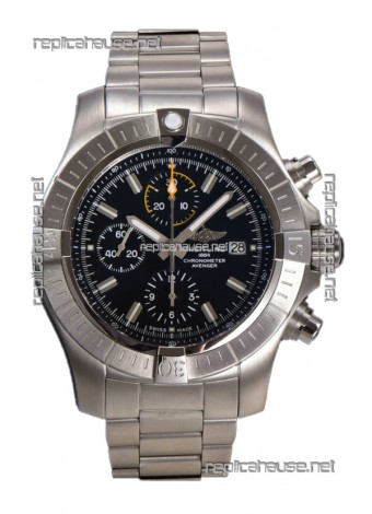 Breitling Replicas Avenger Chronograph 45 Black Dial 1:1 Mirror Swiss Replica Watch 
