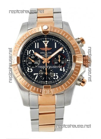 Breitling Replicas Avenger B01 Chronograph 45 Two Tone Rose Gold 1:1 Mirror Swiss Replica Watch 