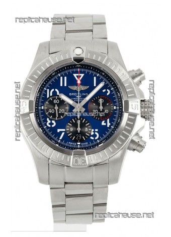 Breitling Replicas Avenger B01 Chronograph 45 Stainless Steel Blue Dial 1:1 Mirror Swiss Replica Watch 