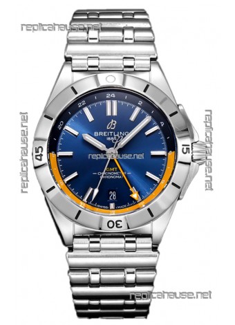 Breitling Replicas Chronomat Automatic GMT 40 Blue Dial 1:1 Mirror Swiss Replica Watch 