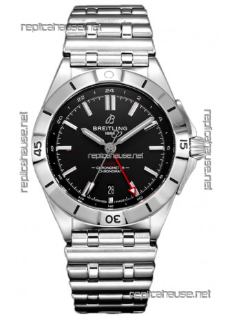 Breitling Replicas Chronomat Automatic GMT 40 Black Dial 1:1 Mirror Swiss Replica Watch 