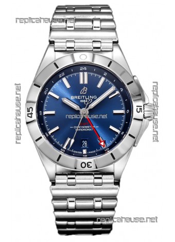 Breitling Replicas Chronomat Automatic GMT 40 Blue Dial 1:1 Mirror Swiss Replica Watch 