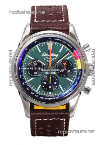 Breitling Replicas Top Time B01 Ford Mustang Leather Strap 1:1 Mirror Swiss Replica Watch 