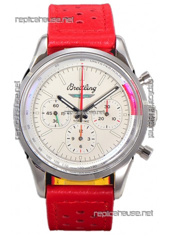 Breitling Replicas Top Time B01 Ford Thunderbird Leather Strap 1:1 Mirror Swiss Replica Watch 