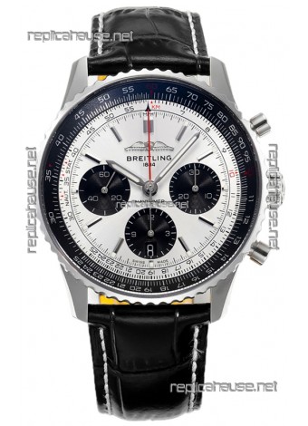 Breitling Replicas Navitimer B01 Chronograph 43 Steel Dial - 904L Steel Casing 1:1 Mirror Swiss Replica