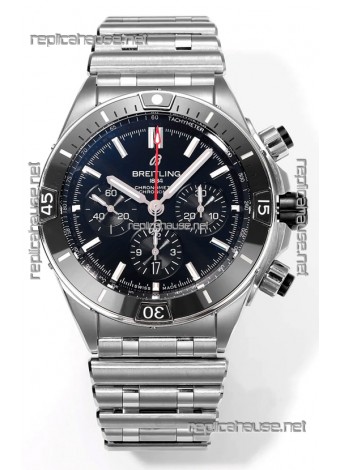 Breitling Replicas Chronomat B01 42 Edition Swiss 904L Steel Casing Black Dial 1:1 Mirror Replica Watch
