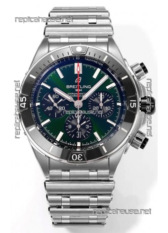 Breitling Replicas Chronomat B01 42 Edition Swiss 904L Steel Casing Green Dial 1:1 Mirror Replica Watch