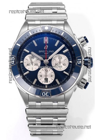 Breitling Replicas Chronomat B01 42 Edition Swiss 904L Steel Casing Blue Dial 1:1 Mirror Replica Watch