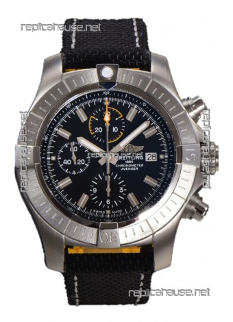Breitling Replicas Avenger Bandit Black Dial 1:1 Mirror Swiss Replica Watch 