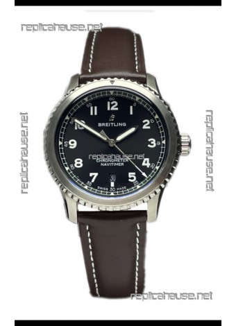 Breitling Replicas Navitimer Aviator 8 Automatic 41 Black Dial 1:1 Mirror Swiss Replica Watch 