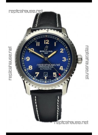 Breitling Replicas Navitimer Aviator 8 Automatic 41 Blue Dial 1:1 Mirror Swiss Replica Watch 