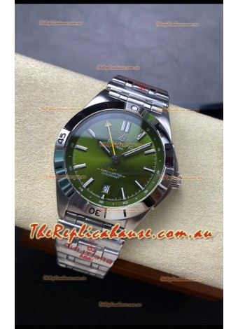 Breitling Chronomat Automatic GMT 40 Green Dial 1:1 Mirror Swiss Replica Watch