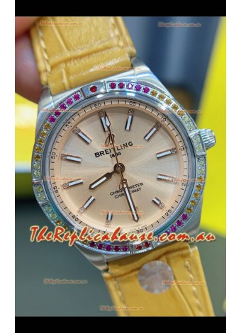 Breitling Chronomat Automatic 36MM 1:1 Mirror Swiss Replica Watch Steel Case