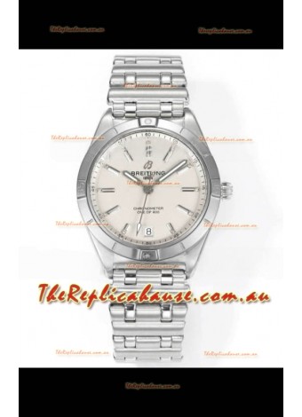 Breitling Chronomat 36MM Stainless Steel Casing 1:1 Mirror Replica Watch White Dial