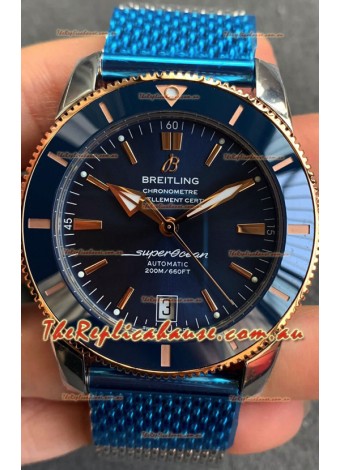 Breitling SuperOcean Heritage II B20 44MM Blue Dial Two Tone Bezel 1:1 Mirror Replica