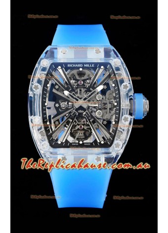 Richard Mille RM12-01 Sapphire Casing with Genuine Tourbillon Movement 1:1 Ultimate Replica