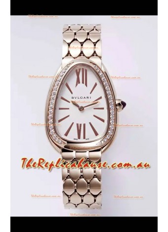 Bvlgari Serpenti Seduttori Edition in Rose Gold Casing Super Clone Watch