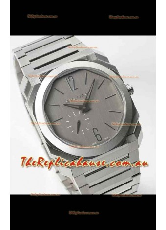 Bvlgari Octo Finissmo Brushed Steel Casing Super Clone Replica Watch