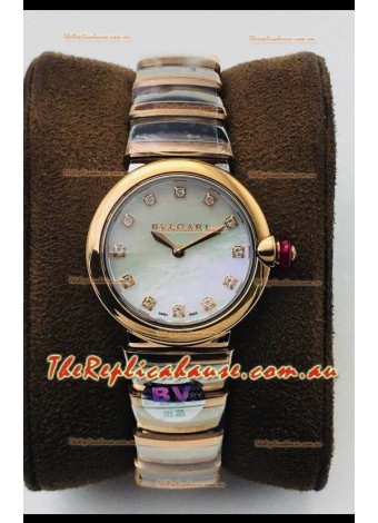 Bvlgari LVCEA Edition Watch in Two Tone Rose Gold Steel - 1:1 Mirror Replica