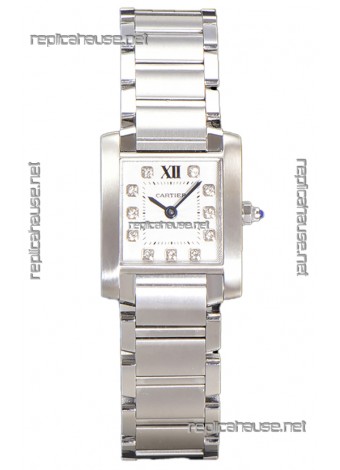 Cartier Tank Francaise Stainless Steel Swiss Quartz Replica Watch 25.70MM