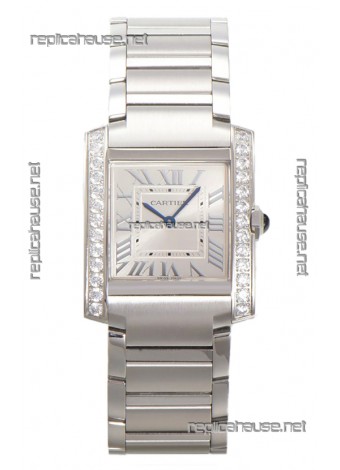 Cartier Tank Francaise Stainless Steel Swiss Quartz Replica Watch 25.70MM