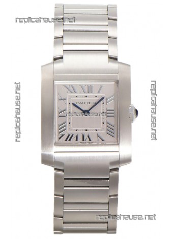 Cartier Tank Francaise Stainless Steel Swiss Quartz Replica Watch 25.70MM
