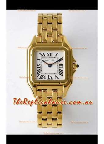 PANTHERE de Cartier Edition 27mm 1:1 Mirror Swiss Watch Yellow Gold Casing