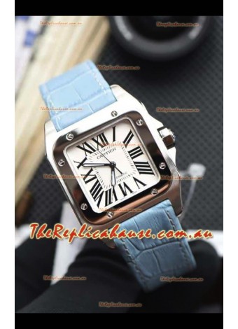 Santos De Cartier 1:1 Mirror Replica - 35MM Stainless Steel Casing Watch 