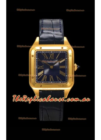 Cartier Santos Dumont 27MM Super Clone Edition Watch in Gold Casing 