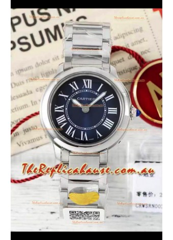 Cartier Ronde Must 29MM Swiss Quartz Blue Dial 1:1 Mirror Swiss Replica Watch  